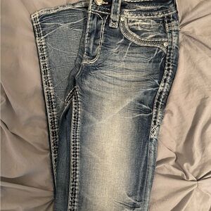 Rock Revival Faded Blue Boot Cut Jeans